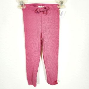 Jessica Simpson | NWT Ribbed Scalloped Hem Pants Mauve Pink Size 24 Mont…